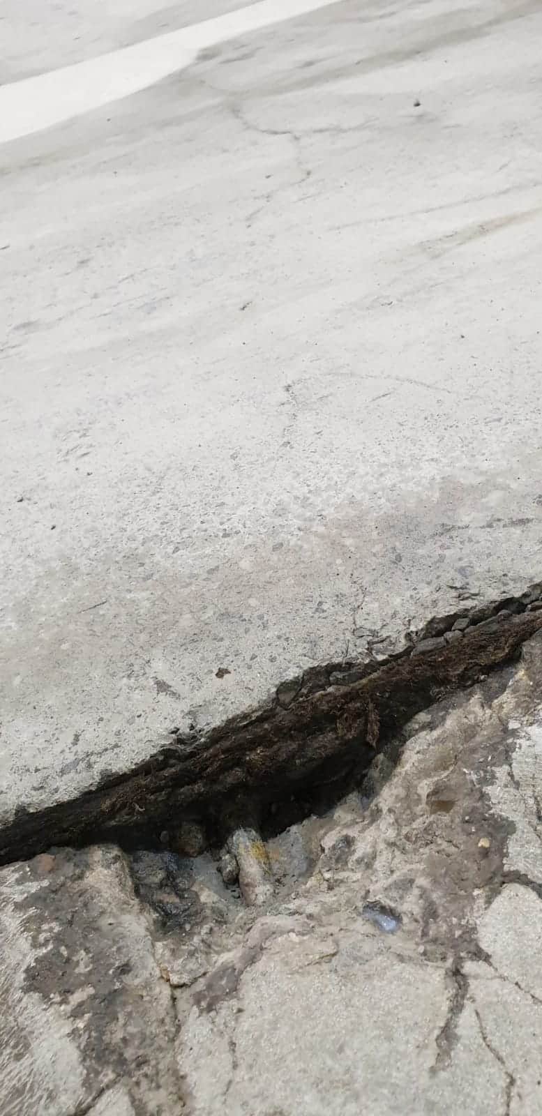 Damaged Concrete with a big hole